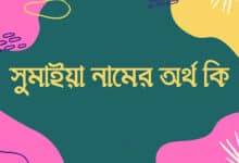 সুমাইয়া নামের অর্থ কি? Sumaiya name meaning in Bengali